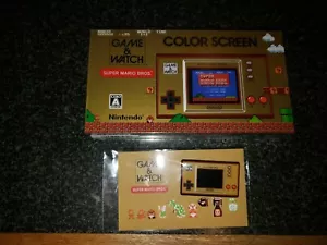 Nintendo 35th Anniversary Game & Watch Super Mario Bros. + PIN EDIZIONE JAPAN NUOVO - Foto 1 di 4