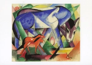 Postcard Franz Marc "The First Animals" Neue Galerie, New York MINT Unused - Picture 1 of 1