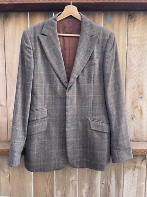 Chaqueta Blazer Abrigo Deportivo Dolce & Gabbana Para Hombre Lana Cuadros Cuadros 48 Gris Tweed Foto 1 de 4