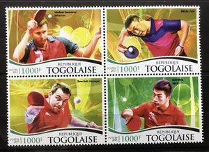 Table Tennis / Ma Lin / Koki Niwa / Timo Boll - stamps Togo 2015 MNH** G107 - Picture 1 of 1