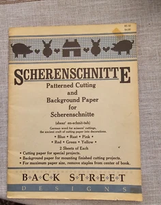 Scherenschnitte gemustertes Schnitt- und Hintergrundpapier für Scherenschnitte - Bild 1 von 4