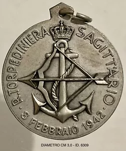 REGIA TORPEDINIERA SAGITTARIO 1942 MEDAGLIA AFFONDAMENTO SOMMERGIBILE NEMICO - Imagen 1 de 6