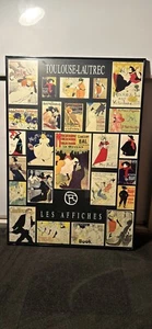 Large Framed Toulouse Lautrec Poster 100cm X 70cm - Bild 1 von 3