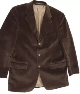Blazer vintage Chaps Ralph Lauren para hombre talla 44 alto marrón pana abrigo deportivo - Imagen 1 de 7