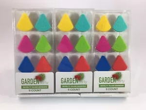 3 Packages Of Garden Party Watermelon Novelty Glass Markers 18 total Pieces - Picture 1 of 2