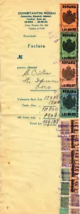 Romania, 1944, Invoice Stub / Receipt - Revenues / Fiscal Stamps / Cinderellas - Picture 1 of 1