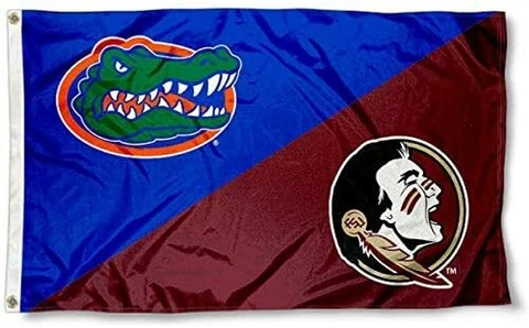 University of Florida Gators vs Florida State Seminoles Logo Flag 3x5ft Cover