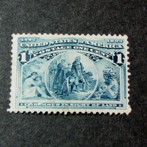 US Stamp Scott# 230 Columbus In Sight of Land 1893 MH  Poor Gum L514 - Bild 1 von 2