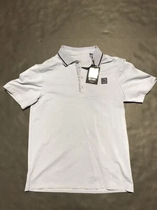 Camisa polo Cavallo 003421 Derio azul tormenta talla 41 EE. UU. NUEVA - Imagen 1 de 5