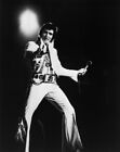 Combinaison blanche Elvis Presley photo brillante en direct sur scène 8x10