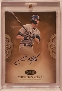 2019 Topps Tier One #PPA-CHY Christian Yelich SP #126/240 Auto Milwaukee Brewers - Picture 1 of 2
