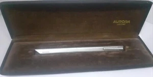 Vintage Aurora Thesi Pen 925 Silver Ball Point With Case Italy Made - Picture 1 of 9