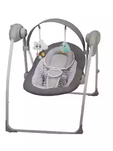 Badabulle Elektrische Babyschaukel Comfort Weiß Grau - Bild 1 von 2