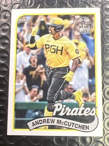 2024 TOPPS SERIES 1 1989 BASEBALL ANDREW MCCUTCHEN #89B-48 - Picture 1 of 2