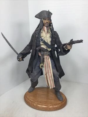 1/6 PERSONALIZADO CAPITÁN JACK GORRIÓN PIRATAS DEL CARIBE + ESPADA, PISTOLAS Y SOPORTE Foto 1 de 4
