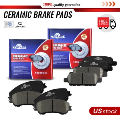 前后陶瓷碟刹垫套件适用于 2014 2015 2016 年 2016 年日产 Rogue — 第 1/4 张图片