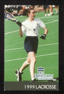 Old Dominion Monarchs 1999 Lacrosse Pocket Schedule Papa John's Pizza CAA - Imagen 1 de 1