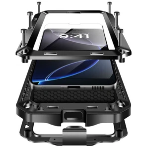 Custodia impermeabile metallo alluminio resistente per iPhone 16 Pro Max/16e/16 - Foto 1 di 40