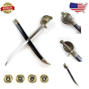 Dull Blade Pirate Cutlass Saber - Historical Maritime Replica for Collectors - Picture 1 of 9