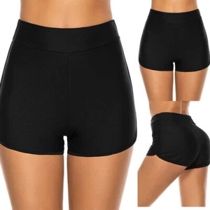 Conservative suits Swimwear Swim Shorts High Waist Bikini Bottom Tankini Shorts - Picture 1 of 14