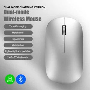 Bluetooth Maus 2,4G Drahtlose Maus Stille Maus Ergonomische Gaming Büro Mäuse - Bild 1 von 19