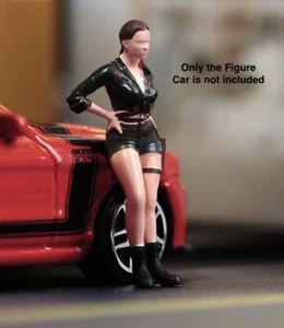 CR 1:64 Painted Unpainted Figure Model Miniature  Diorama Beauty Cool Girl - Picture 1 of 7