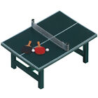 Kleine Tischtennisplatte fr Kinder - Miniatur-Dekorationsszene