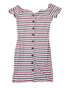 Girls Dress Striped Size Large Peachy Girl - Picture 1 of 5