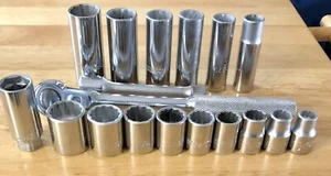 Enchufes de 12 puntos con trinquete y extensión Thorsen de colección de 1/2" - Imagen 1 de 12