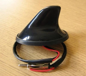 Replacement Car Roof Shark Fin Audi Style Aerial Active Radio Antenna Universal - Picture 1 of 3
