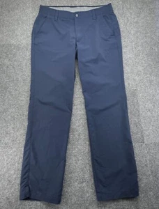 Under Armour Golf Chino Pants Mens 36x32 Blue Performance Wear All Season Gear - Picture 1 of 9