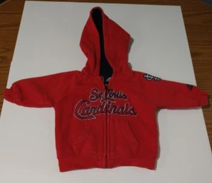 Felpa con cappuccio zip intera Adidas MLB St. Louis Cardinals vintage bambino neonato 6 mesi ⚾⚾⚾ - Foto 1 di 6