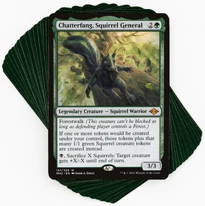 ***Custom Commander Deck*** Chatterfang, Squirrel General - Squirrels - Updated - Picture 1 of 7