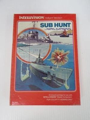 Sub Hunt by Mattel for Intellivision - Box and Overlays Only - Image 1 of 4