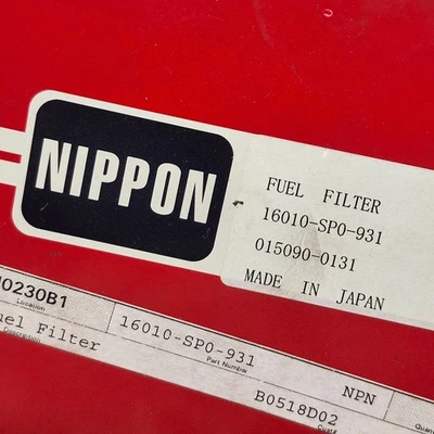 Filtro de combustible Acura Legend 1994 1995 Nippon 16010-SP0-931 Foto 1 de 4