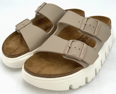 Birkenstock Arizona Pap Chunky Women's Size 7 US 38 EU Beige Sandals Narrow NIB - Image 1 of 4