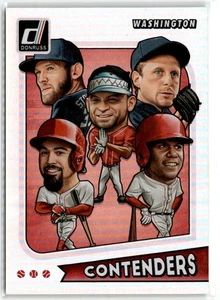 2020 DONRUSS CONTENDERS STEPHEN STRASBURG/MAX SCHERZER/ANTHONY RENDON/JUAN - Picture 1 of 2