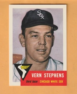 Vern Stephens Chicago White Sox 1991 Topps Archives '53 #270 Long Beach CA - Imagen 1 de 2