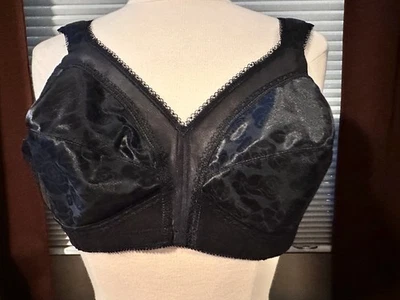 PLAYTEX BLACK 18 HOUR BRA, SIZE 40B, #4693, WIRE FREE - Image 1 of 4