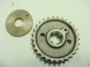 TRIUMPH 650 UNIT CRANKSHAFT SPROCKET AND E.T. IGNITION PLATE PART # E5450 E4912 - Picture 1 of 3