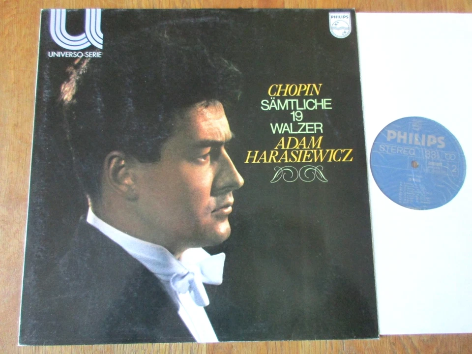 Chopin - The 19 Waltzes / Adam Harasiewicz / Philips 6580 003 / Ed1 1970 NM/NM- - Image 1 of 3
