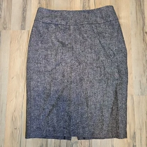 Cabi Damen Wollmischung Bleistiftrock Grau Midi Größe 4 - Bild 1 von 7