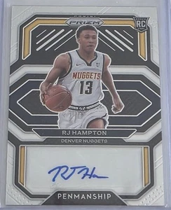 RJ HAMPTON 2020-21 Panini Prizm Penmanship Rookie Auto #RP-RJH RC Autografo - Foto 1 di 3