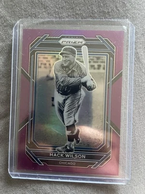 2023 Panini Prizm #218 Hack Wilson Purple Prizms - Image 1 of 2