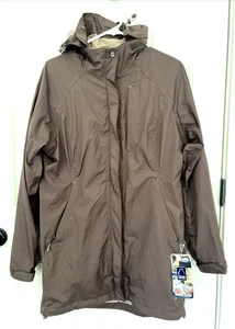 REI Vega Sierra Designs lange Jacke mit Kapuze Mantel Damen Espresso Größe M neu mit Etikett - Bild 1 von 4