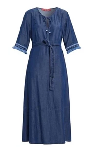 Marina Rinaldi Dedotto Chambray Midi Dress MSRP $445 XXL/20 New - Picture 1 of 13
