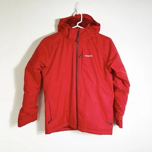 Patagonia Snowshot Jacket Hooded Winter Snow Ski Red Boys Large 12 - Picture 1 of 3