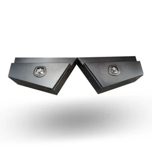 Black 750x230x440mm Flat Sheet Tapered Under Tray Tool Box - Picture 1 of 5
