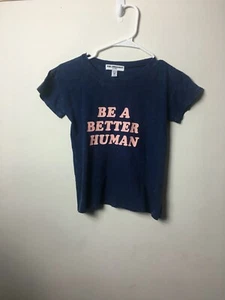 Anthropologie Erin & Sara Sub Urban Riot Kids Be A Better Human Tee M - Picture 1 of 3