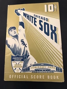 1951 Mickey Mantle 1st HR Program @ Chicago White Sox Comiskey Scored Vg-Ex⚾️ - Picture 1 of 12